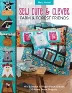 Image of sew cute and clever farm and forest friends mix and match 16 paper pieced b