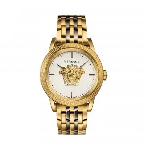 image of Versace Silver And Two Tone 'Palazzo Empire' Mens Watch - VERD0040018