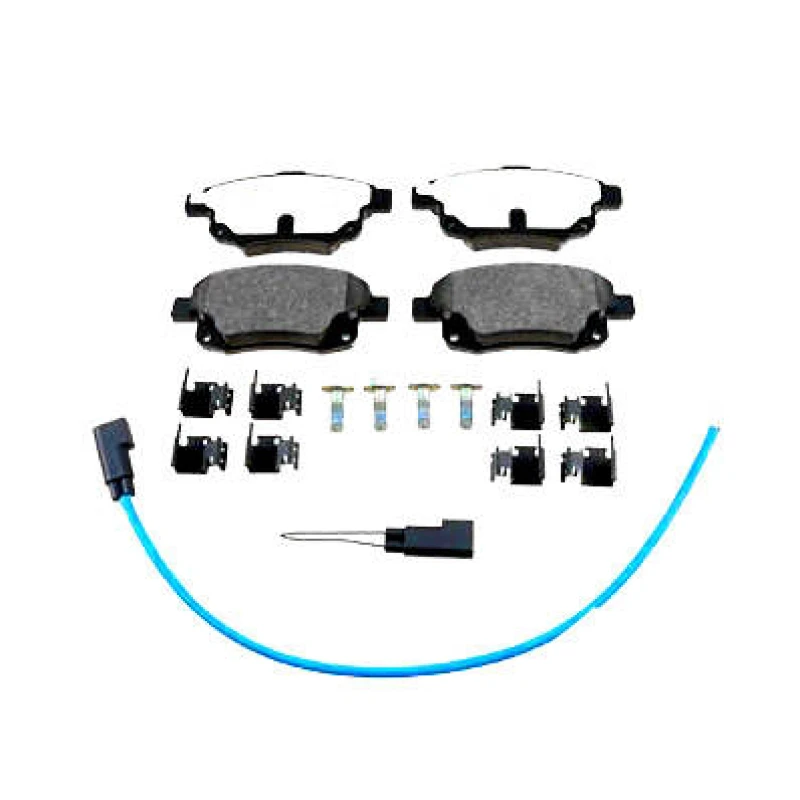 Image of ZIMMERMANN 24486.170.1 Brake pad set Rear Axle, incl. wear warning contact, with spring, with bolts/screws Brake Pad Set,disc brake (402)
