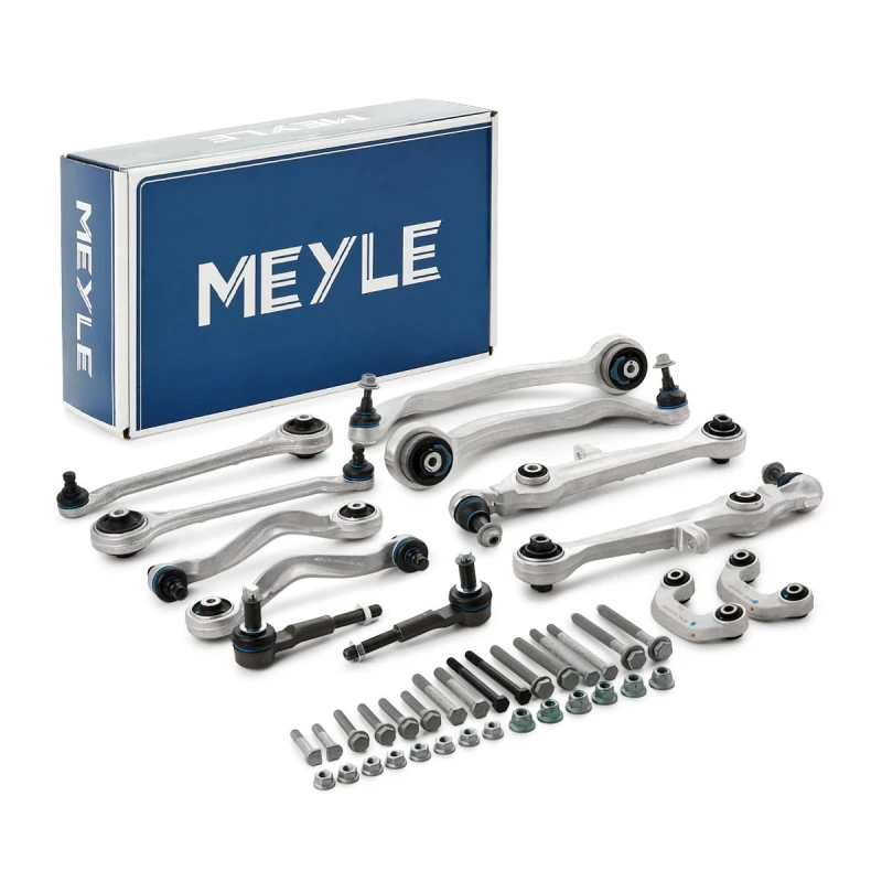 Image of MEYLE 116 050 0041/HD Link Set, wheel suspension with fastening/mounting material, Front Axle, Quality Aluminium Link Set,wheel suspension (2905)