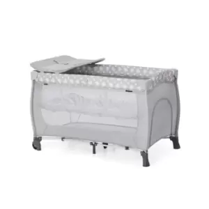 Image of Sleep N Play Center Travel Cot - Teddy Grey
