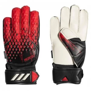 Image of adidas Predator Match Junior Goalkeeper Gloves Fingersave - Black/Red