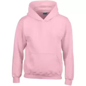 Image of Gildan Heavy Blend Childrens Unisex Hooded Sweatshirt Top / Hoodie (S) (Light Pink)