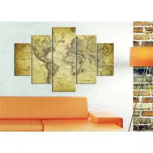 Image of ST002 Multicolor Decorative MDF Painting (5 Pieces)