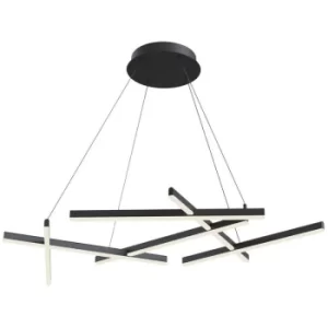 Image of Line Integrated LED Ceiling Pendant Lamp Black