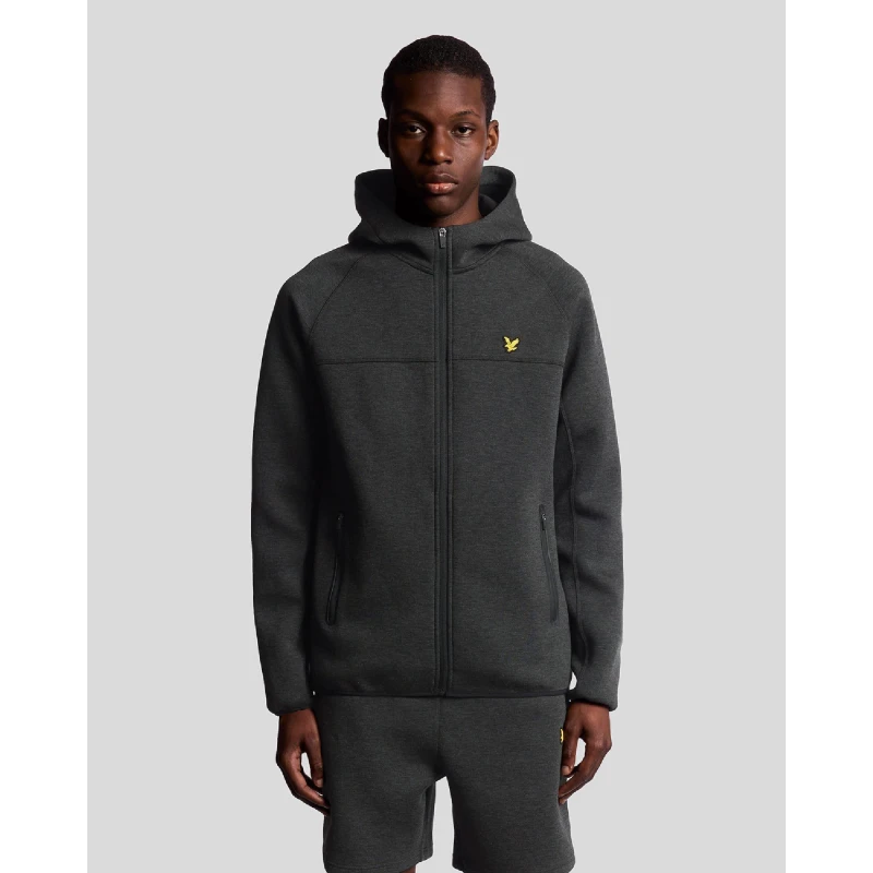 Image of Lyle and Scott Neoprene Track Top Black male XS