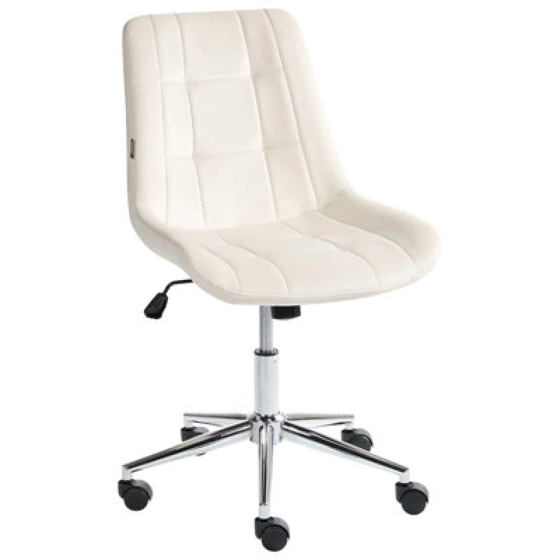 Image of Beliani Office Chair Melrose Velvet Off-White
