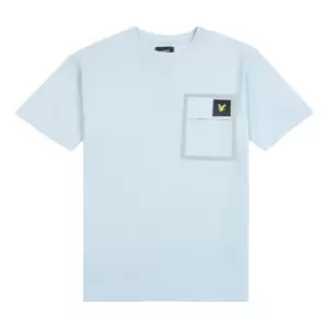 Image of Lyle & Scott Kids Heat Sealed Pocket Tee - Celestial Blue - 12/13