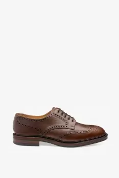 image of 'Chester' Waxy Leather Brogue Shoes