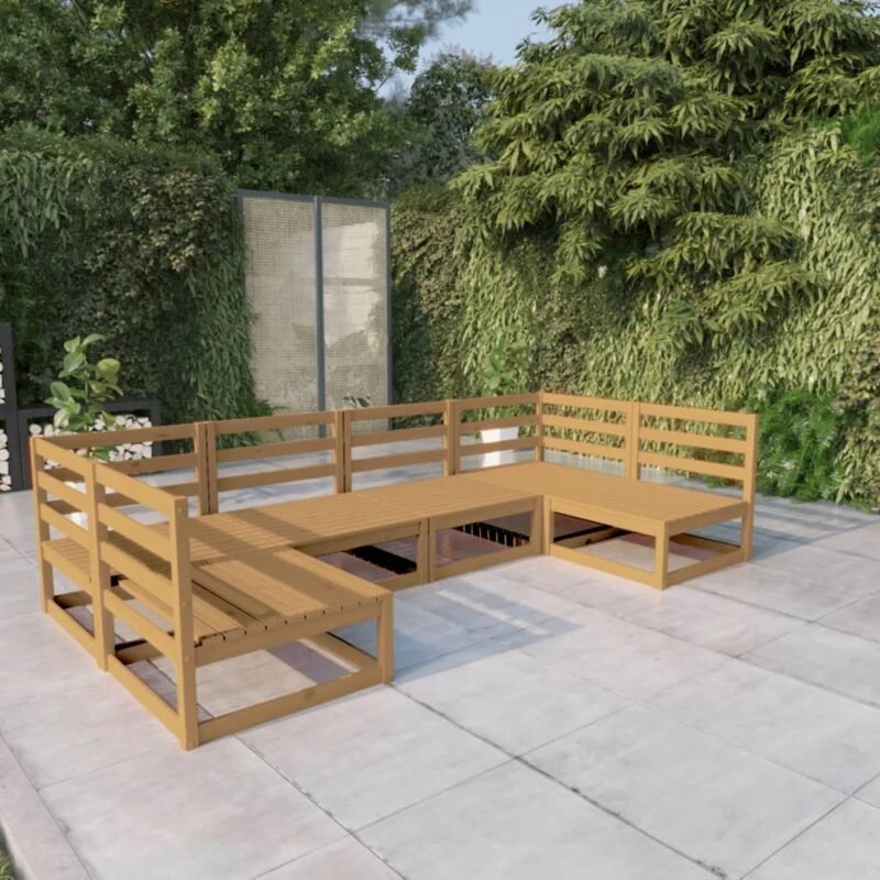 Image of VIDAXL 6 Piece Garden Lounge Set Solid Pinewood Vidaxl 8720286472255