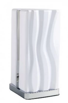 image of Table Lamp 8W LED White IP20 3000K, 1080lm, Polished Chrome, White Acrylic