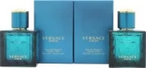 image of Versace Eros Gift Set 2 x 30ml Eau de Toilette