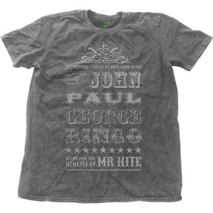 Image of The Beatles - Mr Kite Unisex Large T-Shirt - Grey