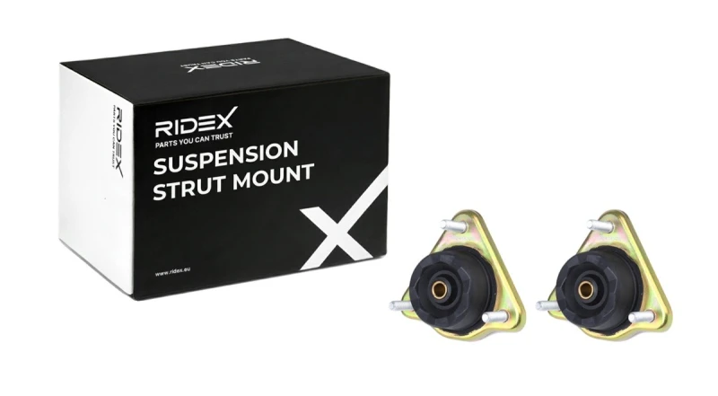 Image of RIDEX 1180S1007 Top strut mount Front Axle Rubber Suspension Strut Support Bearing (1180)