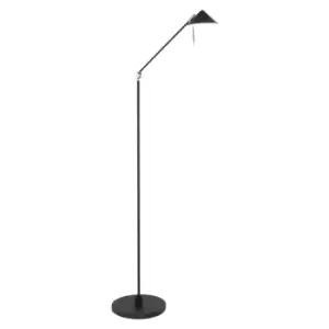 image of Punkt Task Floor Lamp Black Matt, Steel, Plastic White