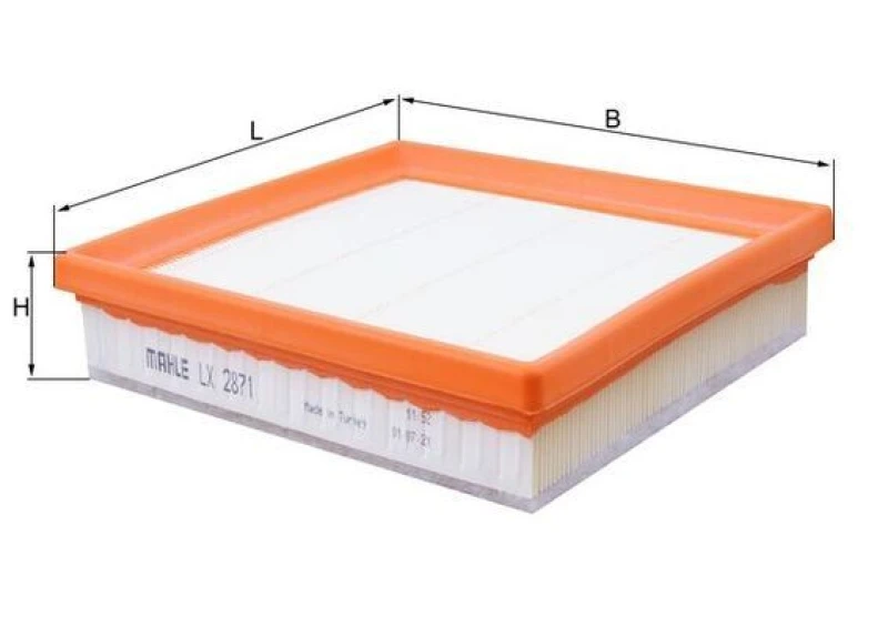 Image of Air filter MAHLE LX 2871