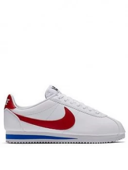 Image of Nike Classic Cortez Leather - White/Red, Size 3, Women