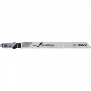 Image of Bosch T101 AIF Hard Wood Cutting Jigsaw Blades Pack of 5