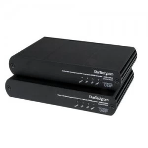 Image of USB DVI Cat5e Cat6 KVM Extender 100m