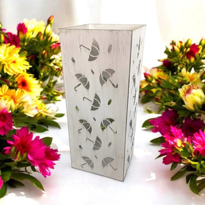 Image of 49Cm Cream Metal Square Umbrella Stand