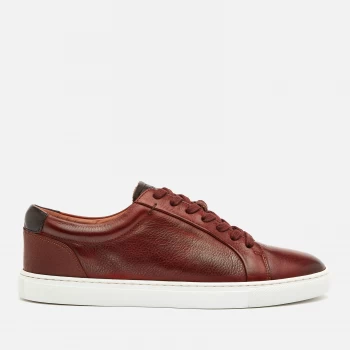 Image of Ted Baker Mens Udamo Leather Cupsole Trainers - Light Brown - UK 8