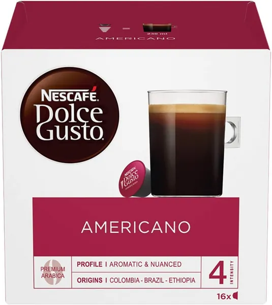 image of Nescafe Dolce Gusto Americano Coffee 16 Capsules