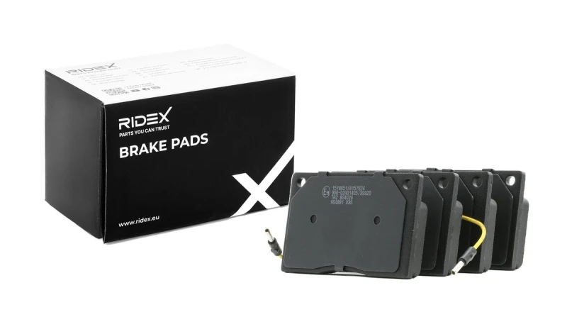 Image of RIDEX 402B1001 Brake pad set Front Axle Brake Pad Set,disc brake (402)