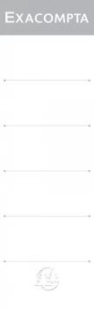 Image of ValueX Lever Arch File Spine Labels 80mm Spine White (Pack 10) 538E