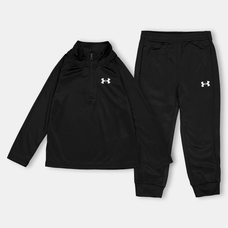 Image of Under Armour 1/4 Zip Set Infant Boys Black male 2 - 3 Years