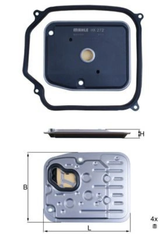 Image of Automatic transmission filter MAHLE HX 272D1