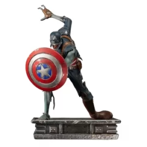 Image of Zombie Captain America (Marvel's What If...?) 1:10 Scale PVC Statue