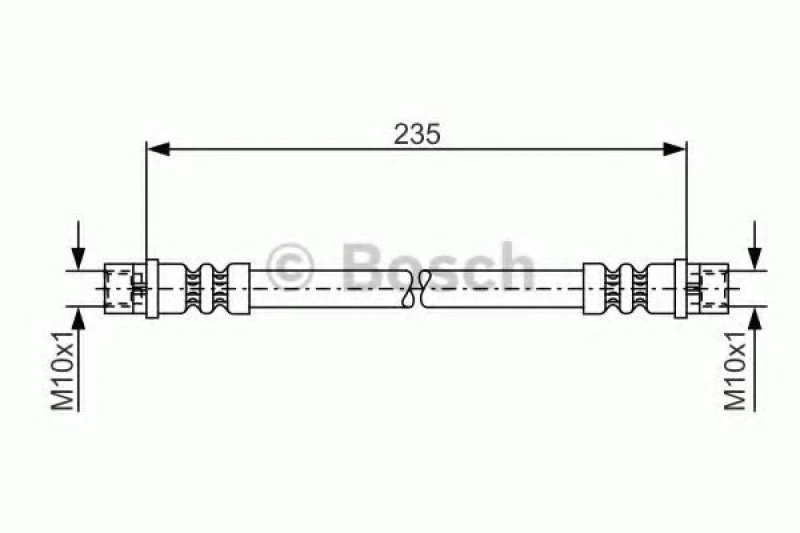 Image of Bosch 1 987 481 008 Brake Hose Brake Hose (83)