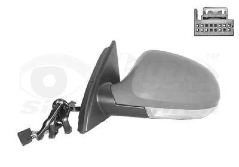 Image of VAN WEZEL Wing mirror VAN WEZEL 5839817