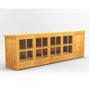 Image of 20x4 Power Pent Potting Shed Combi Building including 4ft Side Store