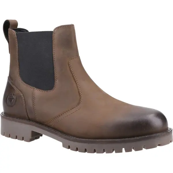 image of Cotswold Mens Bodicote Waterproof Chelsea Ankle Boots - UK 12 / EU 46 Brown male PS3639BR8