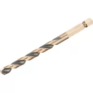 Image of DEWALT Black and Gold Hex Impact HSS Drill Bit 7mm Pack of 1