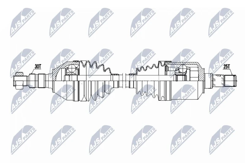 Image of NTY NPW-FT-099 Drive shaft Manual Transmission, Front Axle Left Drive Shaft (13)