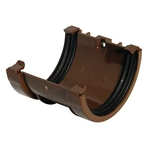 image of FloPlast RUM1BR Miniflo Gutter Union Bracket - Brown