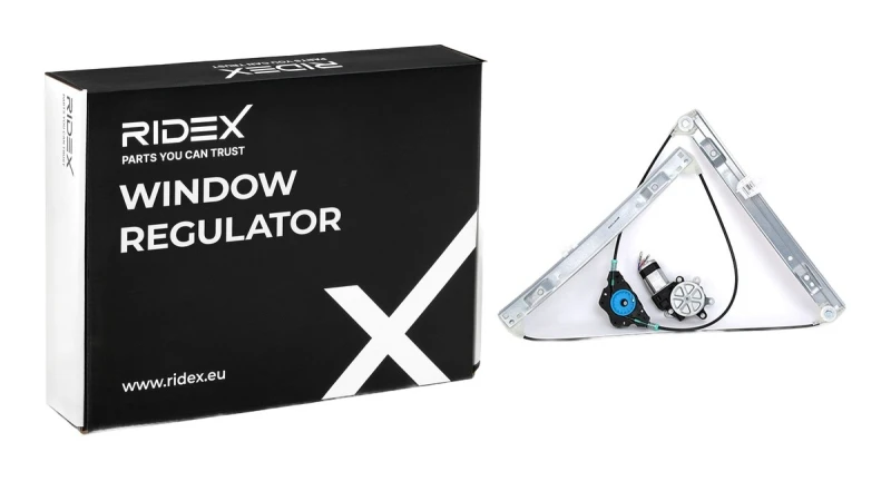 Image of RIDEX 1561W0116 Window regulator Left Front, Operating Mode: Electric, with electric motor Window Winder (1561)
