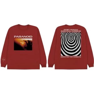 image of Bring Me The Horizon - Paranoid Unisex Large T-Shirt - Red