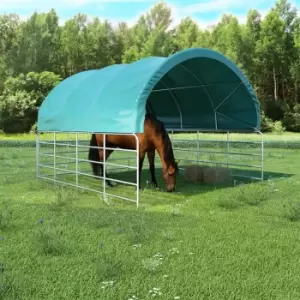 image of Livestock Tent PVC 3.7x3.7 m Green - Green - Vidaxl