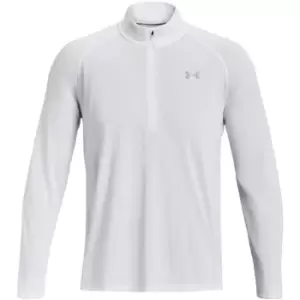 Image of Under Armour Streaker Half Zip Top Mens - White