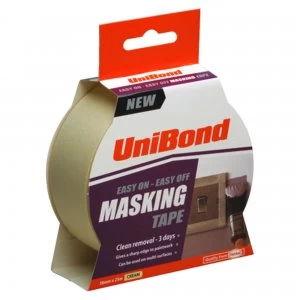 Image of Unibond Easy On - Easy Off Masking Tape 38mm X 25m