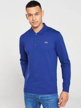 Lacoste Sport Classic Long Sleeved Polo Shirt - Royal Blue