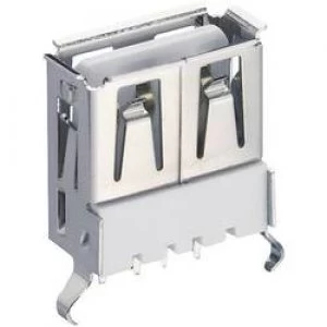 Image of Lumberg 2410 01 USB 2.0 Connector Socket vertical vertical Chassis socket type A standing