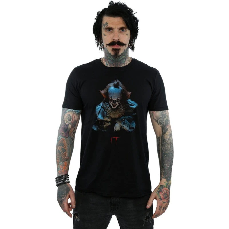 Image of IT IT Men Pennywise Grin T-Shirt in Black Size: Small Black S Male 5059958515512