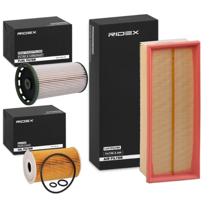 Image of RIDEX 4055F7736 Filter Set with gaskets/seals Filter Set (4055)