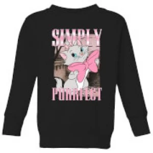 image of Disney Aristocats Simply Purrfect Kids Sweatshirt - Black - 11-12 Years