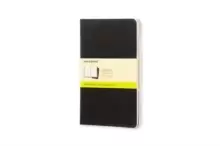 Image of Moleskine Plain Cahier L - Black Cover (3 Set)