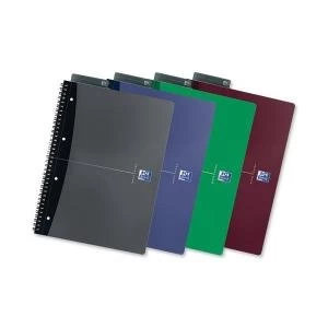 image of Oxford Office Nbk Wirebound Soft Cover 90gsm Smart Ruled 180pp A4